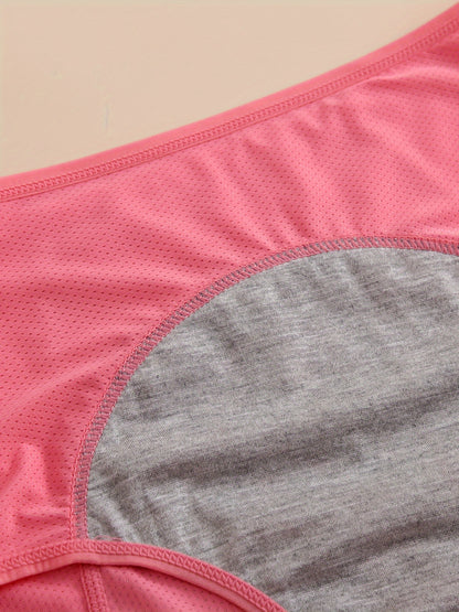 2026 Women's High Waist Period Panties - Leak-Proof Triple Layer Design, Breathable Mesh and Secure Wet Zone, Tummy Control Elegant Panties Fit XS-XXL (6 Colors), Solid Color Underwear | Leak-Proof Construction, High Waist Panties 6 Pack Game Day Fan Gear