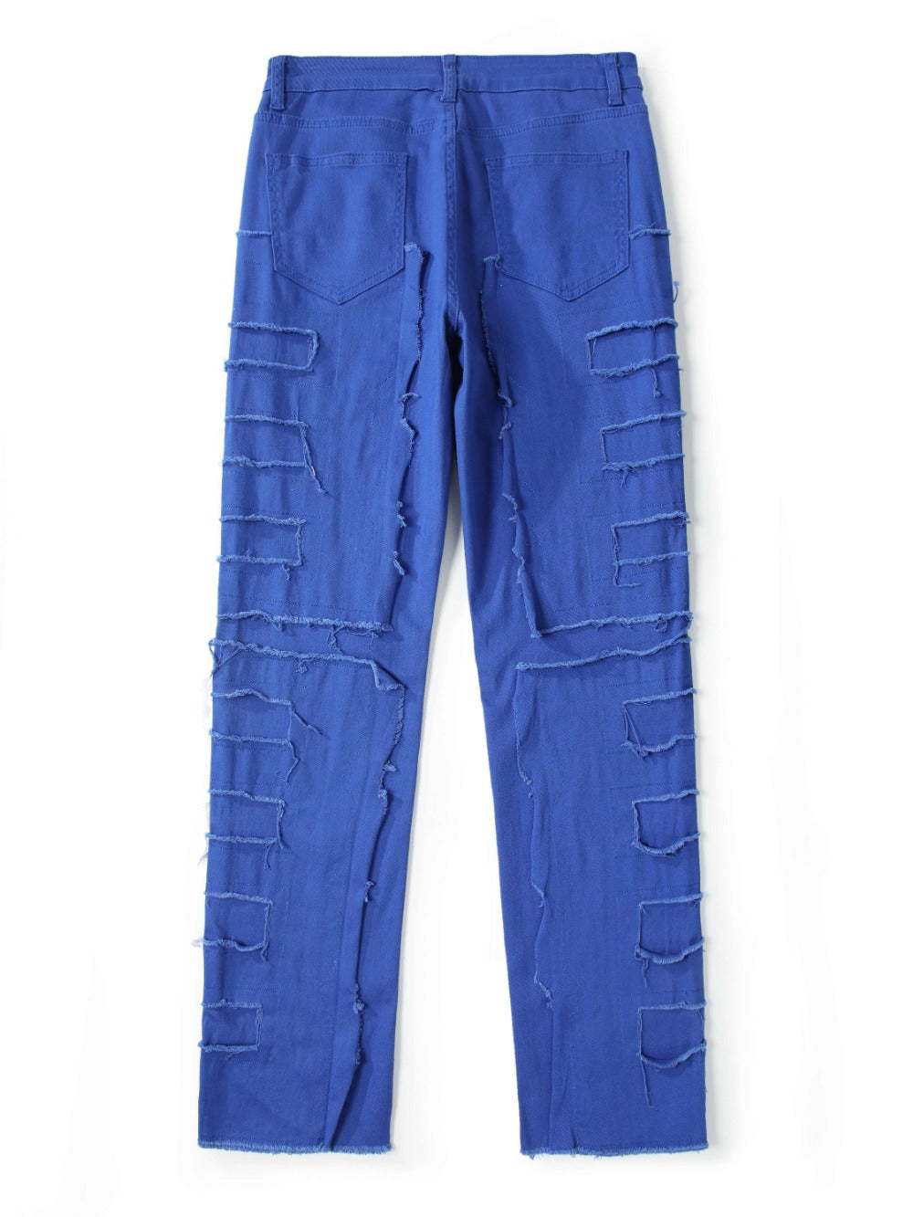 Men's Slim Fit Jeans - Classic Wash Distressed Streetwear 555173