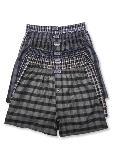MENS 3 PACK OR 2 PACK OF ASSORTED PLAID PRINT COMFY BOXERS