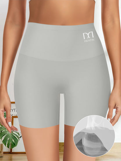 4pcs Of Women's High-Waisted Tummy-Tightening Safety Underpants, Riding Sports Boxer Shorts Combining Hip-lift And Anti-glare Features for Riding And Sports
