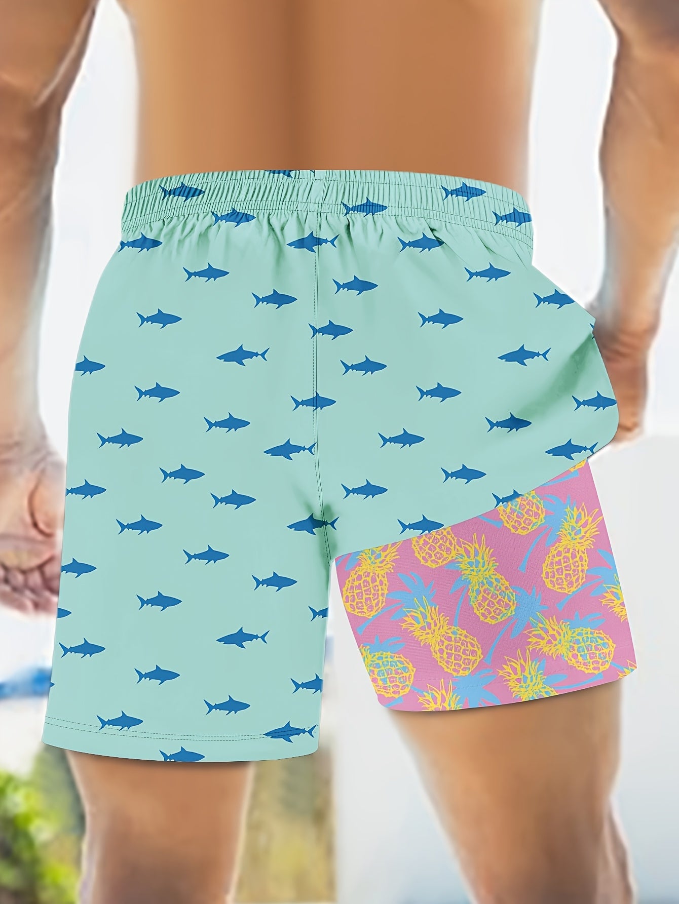Keevoom Men'S Swim Trunks Quick-Dry 2-in-1 Built-in Liner With Belt Loop Pocketed Compression Liner Shorts Lightweight Surf Shorts Ideal For Swimming, Beach Vacations, Gym Use