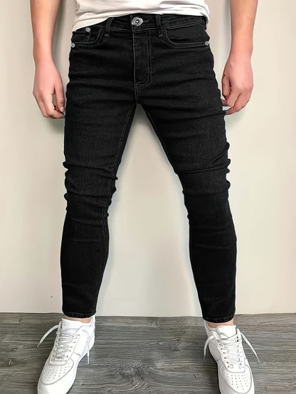 3pcs - Fashionable Men's Slim Jeans - Stretch Jeans for Men - Classic And Versatile for All Seasons