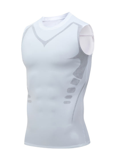 Men's 3-Pack Compression Tank Tops - Quick-Dry Sleeveless Base Layer