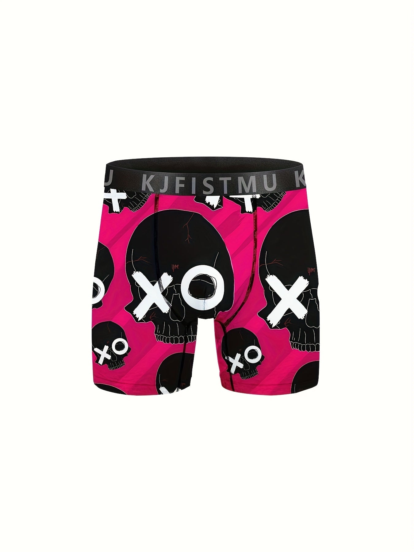 16pcs Random KJFISTMU Men'S Graffiti Letter Striped Printed Shorts - Comfortable Loose Shorts, Breathable, Soft, Elastic Waistband, Quick-Drying - Suitable for Daily Wear And Sports, All-Season Wear