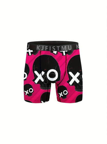 16pcs Random KJFISTMU Men'S Graffiti Letter Striped Printed Shorts - Comfortable Loose Shorts, Breathable, Soft, Elastic Waistband, Quick-Drying - Suitable for Daily Wear And Sports, All-Season Wear