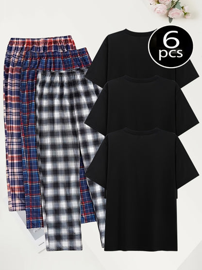 Men's Pajama Pants - Plaid Style 664485