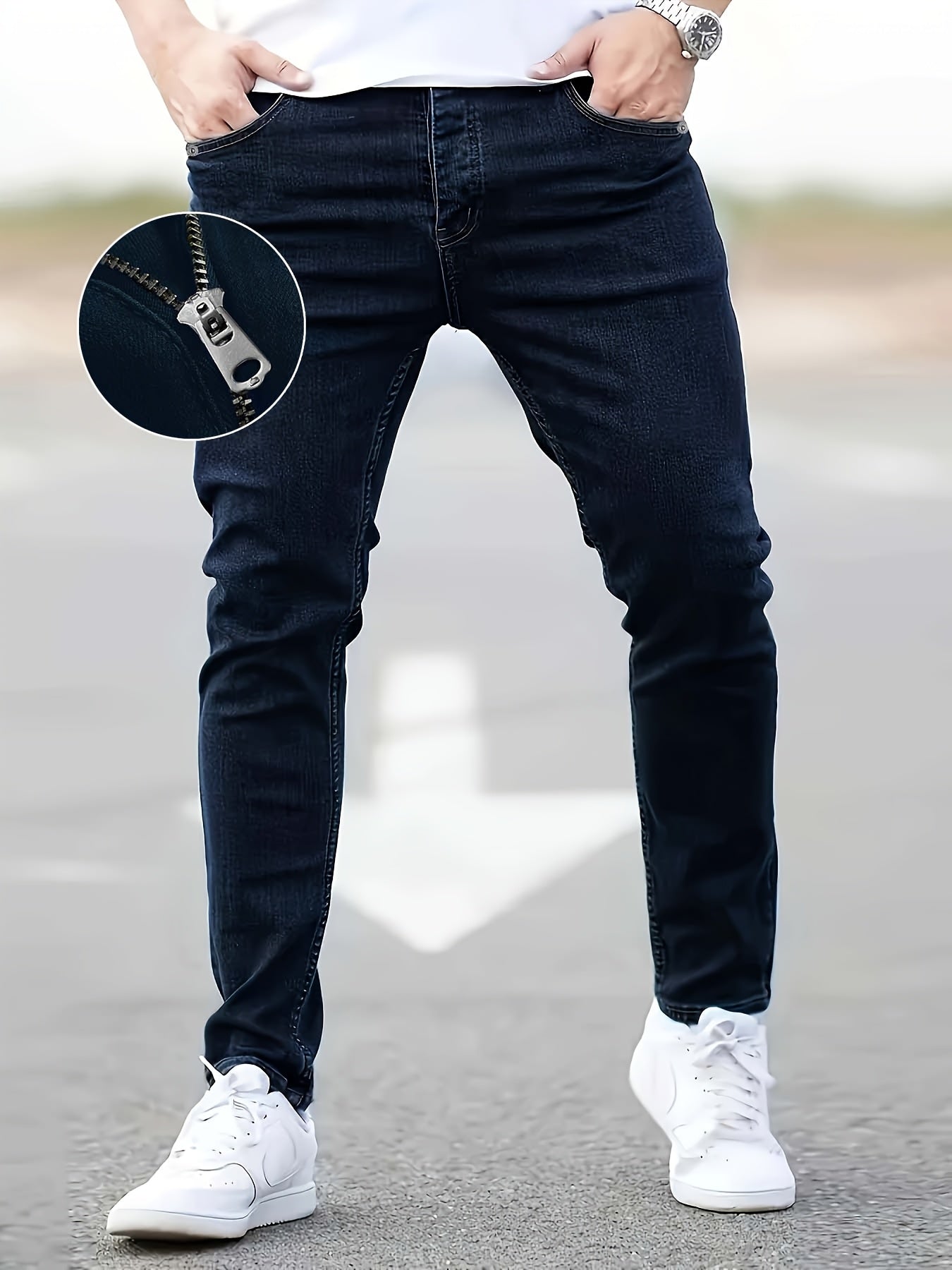 Cost-effective Three-pack Men's Jeans - Street Style Trendy Slim Men's Jeans - Wearable In All Seasons