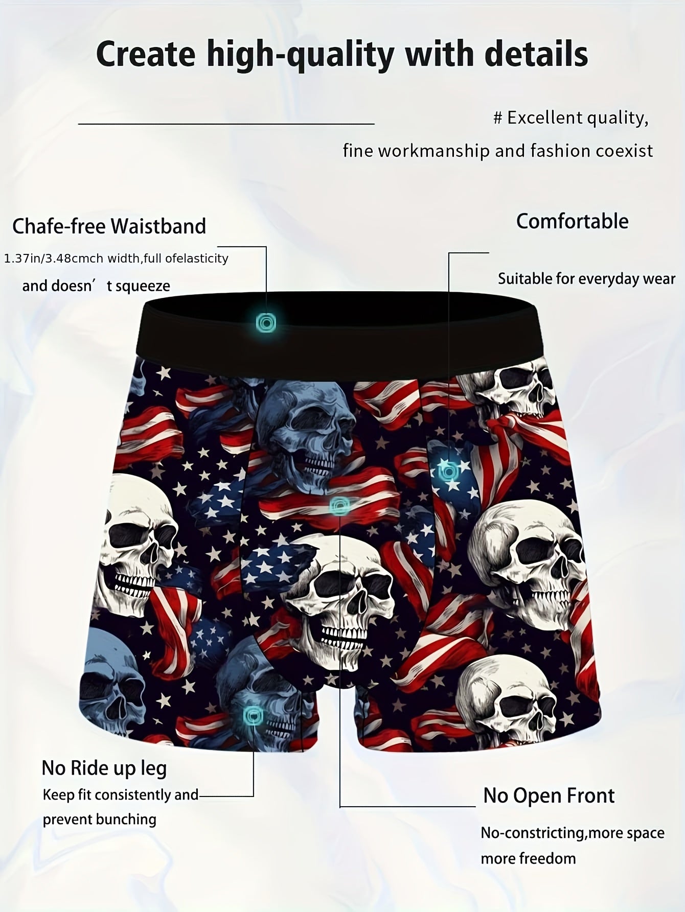 5pcs Men'S Quick-Dry Swim Shorts & Underwear Set | Colorblock Boxer Briefs with Print /Elastane Blend, Non-Transparent, Medium Stretch, Ideal for Pool, Beach, Gym, Birthday Party, Casual Wear, Knit