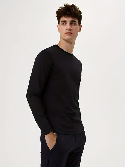 Men'S Long Sleeve Shirts for Active Use - Quick-Drying And Moisture-Wicking, Set of 5, Available in Sizes S to 3XL