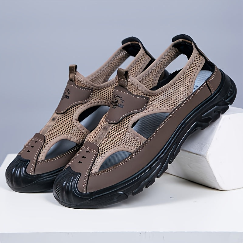 [Breathable Mesh Slip-On] Sneakers 2026 Men's New Summer Breathable Mesh Slip-On Shoes, Perfect for Driving, Outdoor Activities, And The Beach, Mens Shoes