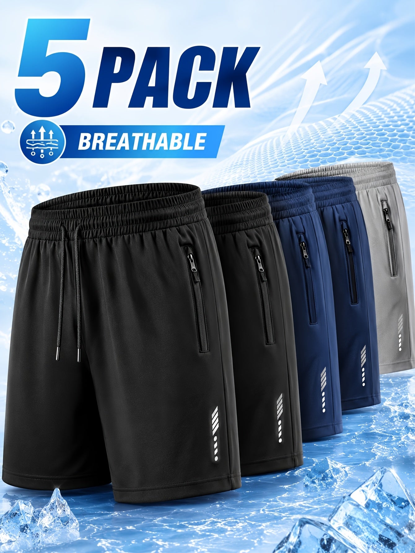 Men's 5pcs mixed colors (classic style) Shorts - product view 3