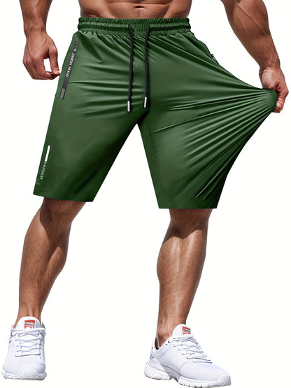 Men's Quick Dry Sports Shorts Summer Breathable Fitness Running Training Pants
