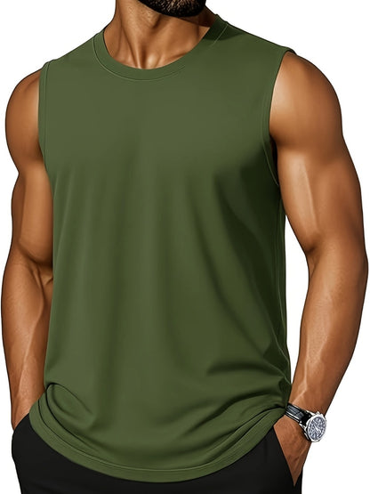 Men's Solid Color Tank Top - Sleeveless 052773