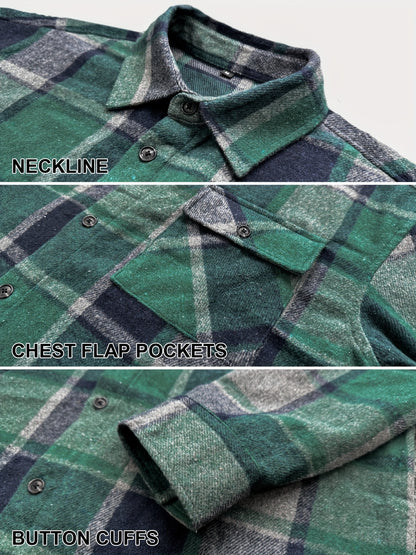 This Unisex, Retro-style Casual Shirt Features A Classic Plaid Design And A Minimalist Aesthetic. The Collared Design Makes It Suitable For Year-round Wear, And The Loose, Comfortable Fit Caters To Various Styling Needs. A Small Gift Is Included.