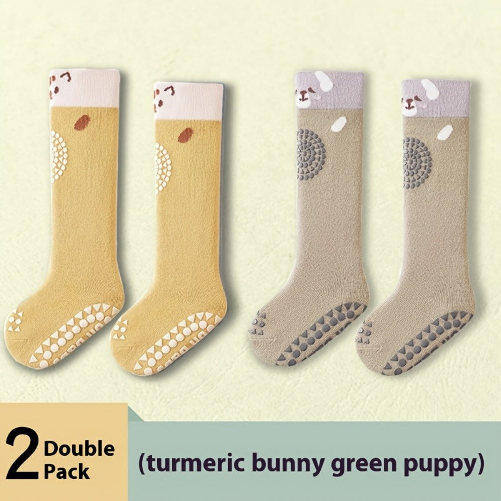 Women's Cute Print Knee-High Socks - 2-Pair Pack