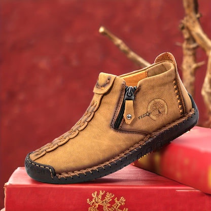 Women's Ankle Boots Casual Loafers Shoes, Women's Boots Hand Stitching Outdoor Working Shoes, Women Shoes