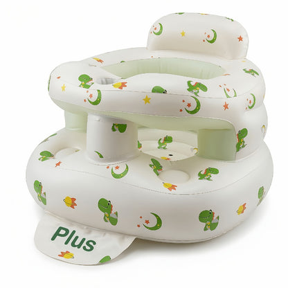 Baby Floor Seat - Portable Inflatable Built-In Air