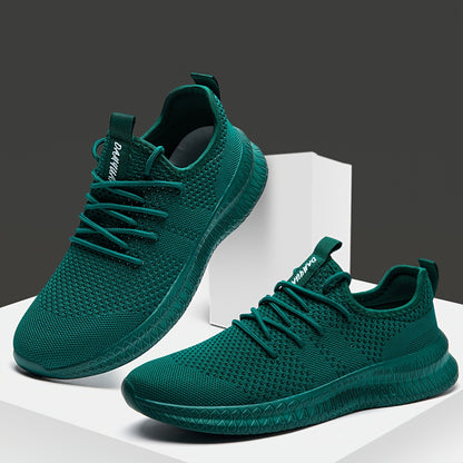 Men'S Professional Outdoor Non-Slip Breathable Lace-Up Sneakers Lightweight Multifunctional Running Shoes Fabric Upper And MD Sole All-Season Suitable