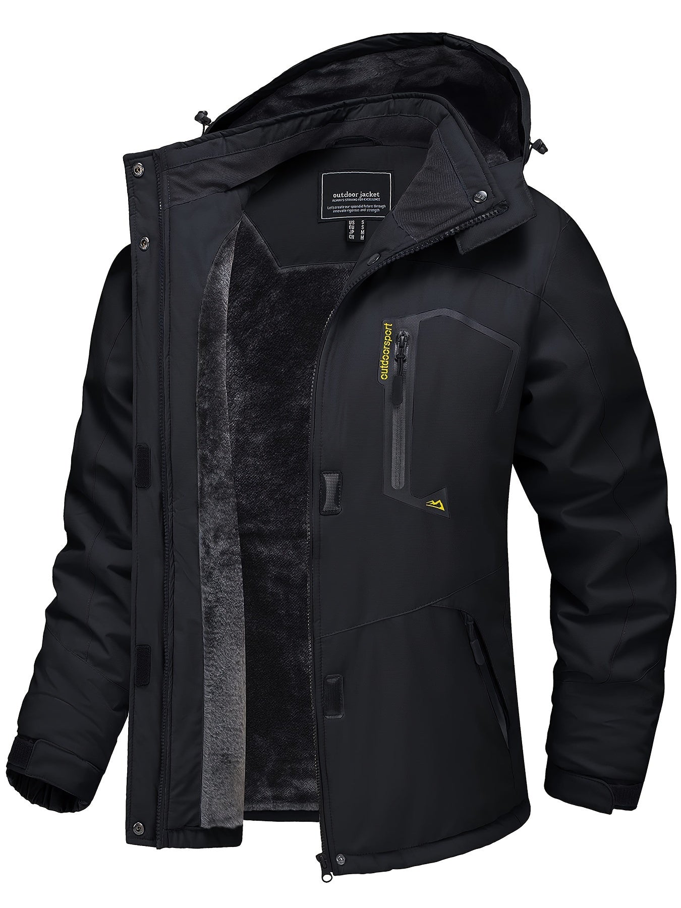 Women's Winter Ski Jacket - High Quality Soft-shell Hooded Jacket Windproof Detachable Hood Multi-pockets Warm Thickened Fleece Lined - Winter Outdoor Snow Sports Skiing Snowboarding Hiking Camping Daily Casual Wear Work Wear Rain Windbreaker