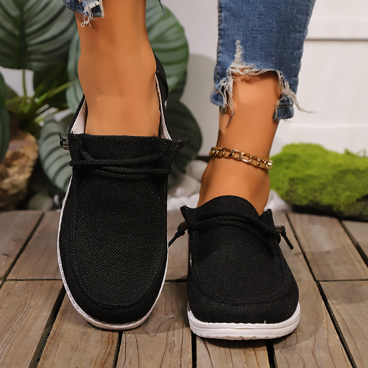 Comfortable Loafers - Super Lightweight, Breathable, Soft Sole, Round Toe, EVA Outsole, Women's Casual Everyday Shoes - All Seasons, Solid Colors, No Prints, Low-cut Flat Walking Shoes, Women Shoes, Sneakers