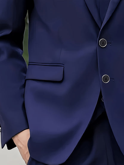 1pc Single Men'S Suit Jacket - Business Professional Formal Suit/ Spring/Autumn Slim-Fit Men'S Suit/ Office/ Party/ Wedding/ Banquet Business Jacket Coat