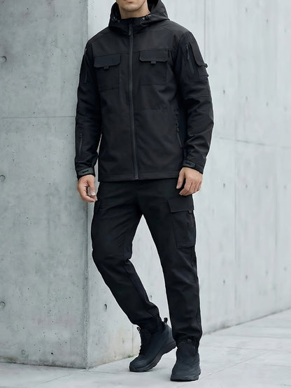 Men's Windproof Zip-Up Coat Everyday 541