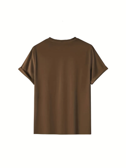 Men's Graphic Print T-Shirt - Crew Neck Short Sleeve 124709