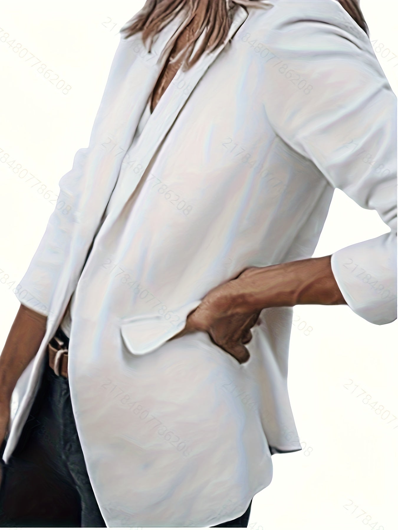 Women'S Fashion Casual Suit Jacket Long Sleeve Coat V-Neck Commute