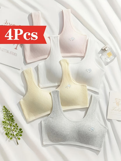Girls' Mixed Color(4pcs) Sports Bra - product view 7