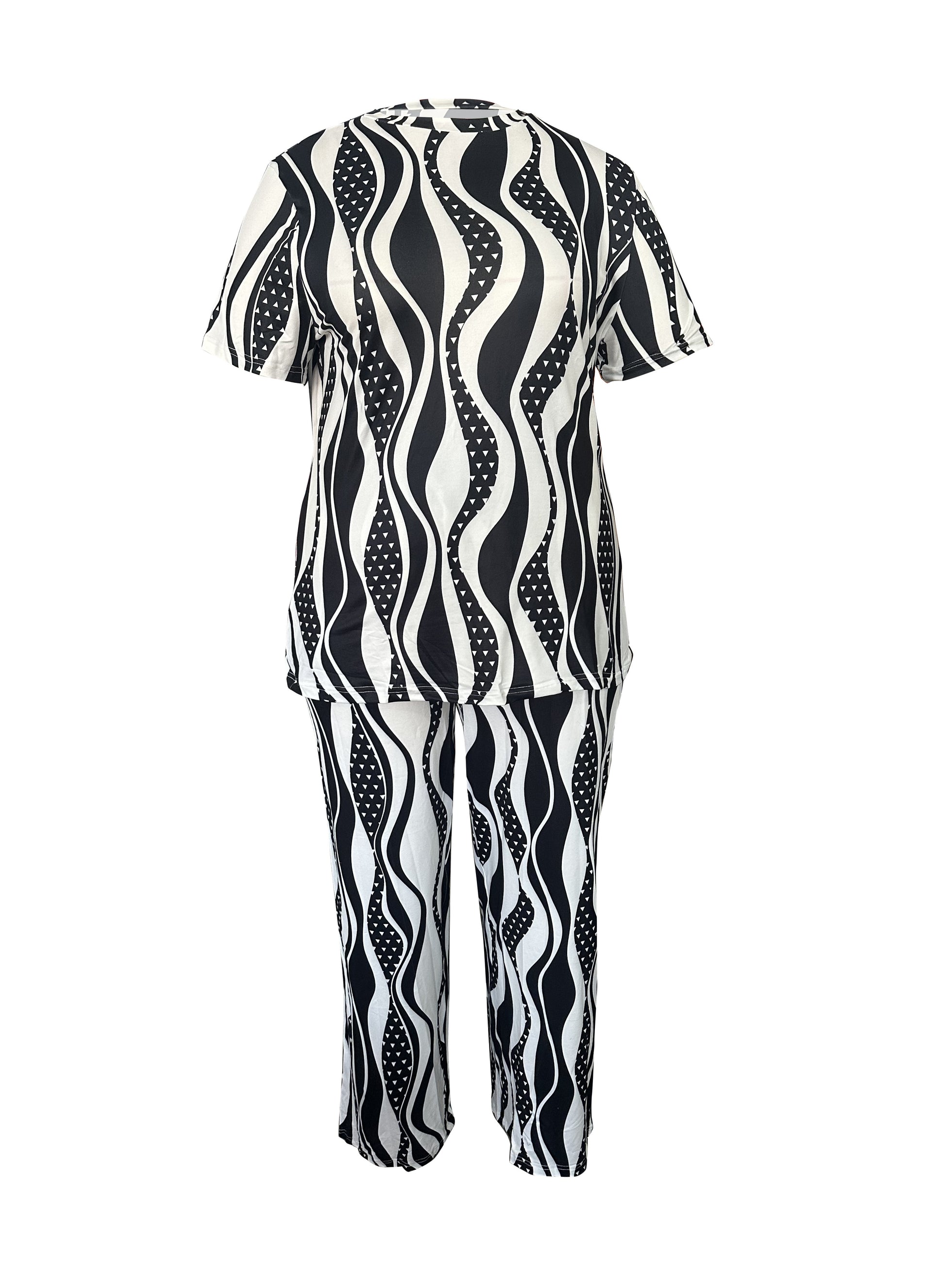 Multicolor Printed Short-Sleeve Pants - product view 5