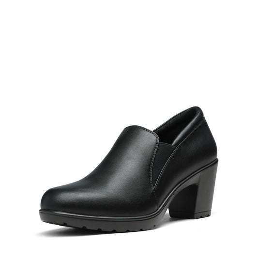 Women's Low Chunky Block Heels Pumps Comfortable Slip-On Heeled Loafers Dress Work Shoes For Office Business Comfortable Loafers Shoes Low Chunky Block Heel Pumps