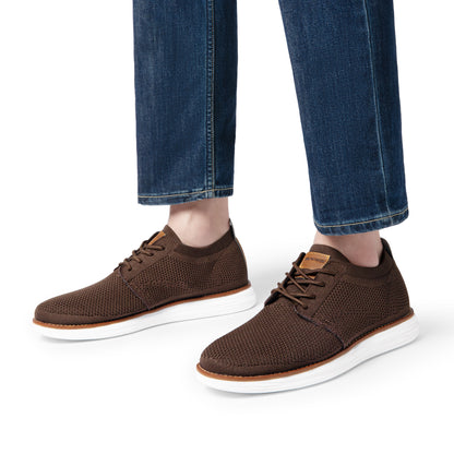 Bruno Marc Men's KnitFlex Breeze Mesh Sneakers Oxfords Lace-Up Lightweight Casual Walking Shoes