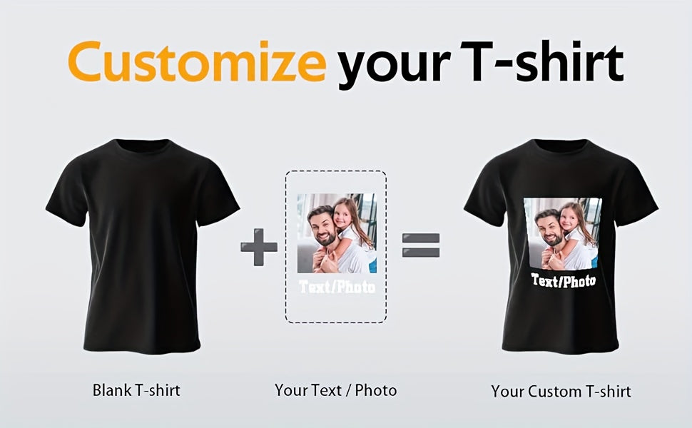 [Independence Day Custom]Custom Women'S T-Shirt - Summer Short Sleeve Tee With Personalized Image/Text Upload, Round Neck For Casual Wear, Party, Festival Gift For Family Friends, Solid Design Shirt, Durable Print Quality, 250 USA Anniversary Tee