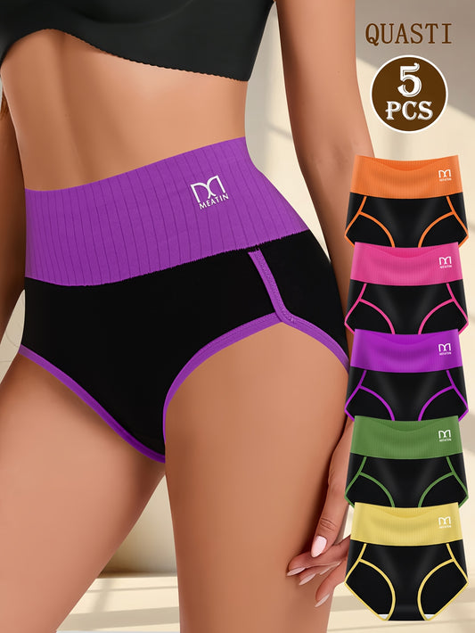 5-Pack Women's High-Waist Shapewear Briefs - Firm Tummy-Control Smoothing – Sizes S–XXL – main product image
