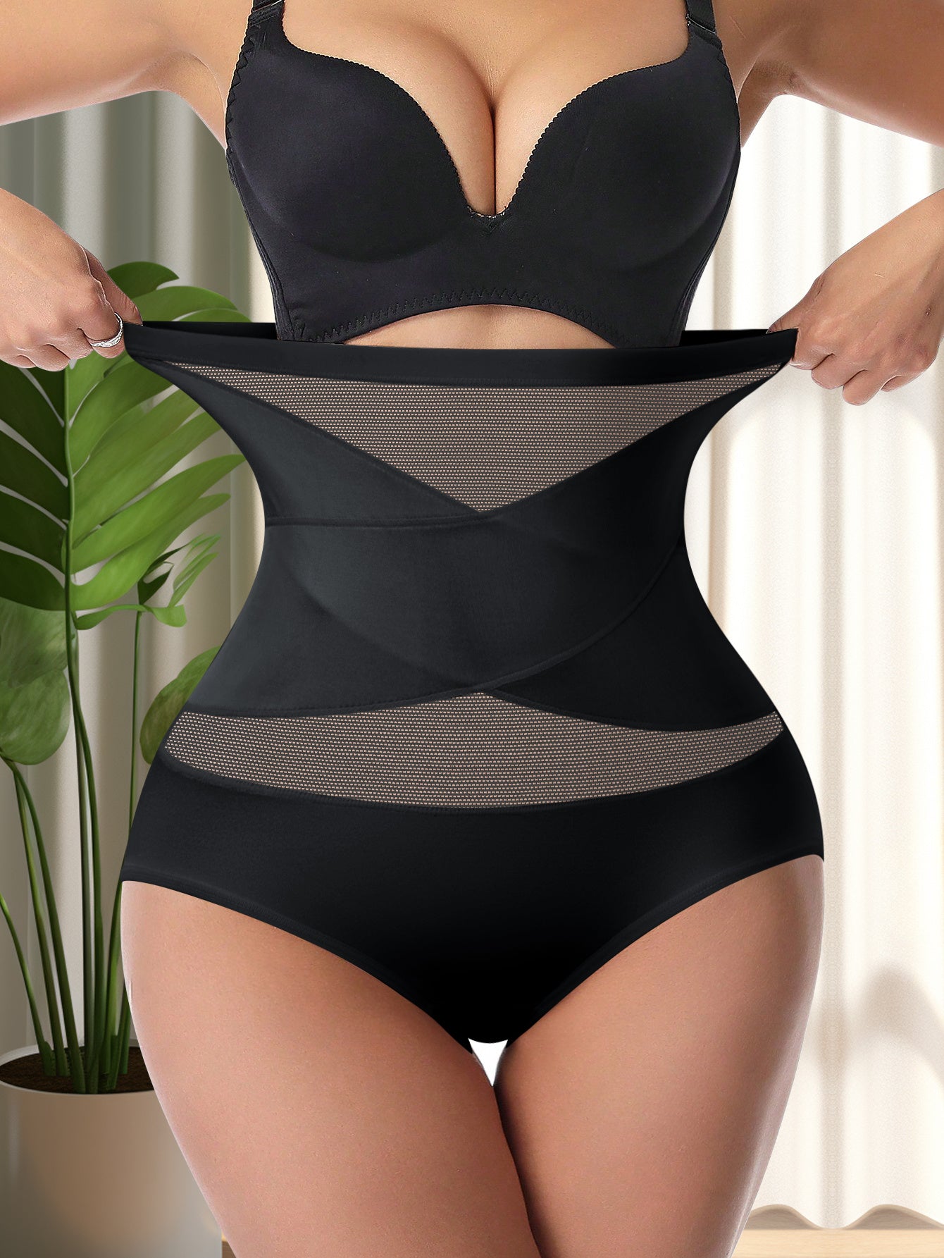 3-Pack High-Waisted Tummy Control Panties for Women - Seamless Shapewear Underwear for Belly & Butt Lifting