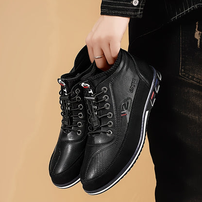 2025 New Handmade Mid-Top Casual Men's Shoes Versatile Fashion Mid-Top Shoes Men's Fashion Casual Shoes