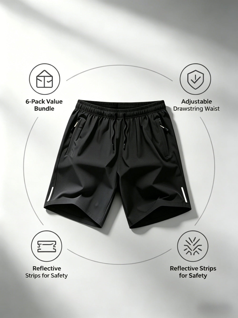 Men's Casual Shorts - Stretch Comfort 523685