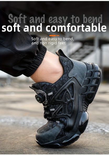 Men's Work & Safety Shoes - Puncture Resistant & Lace-Up Fit