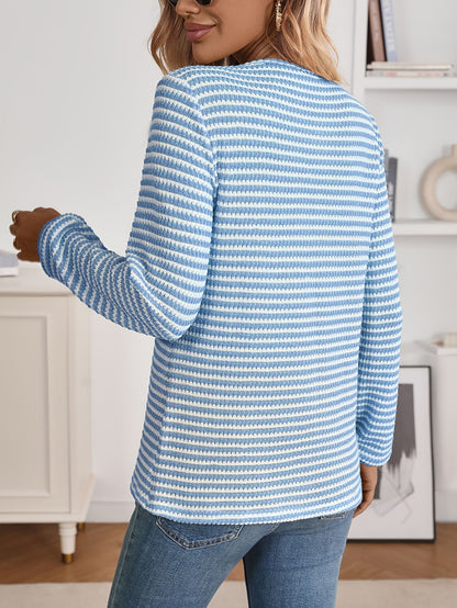 Women's Fall Sweater Top Long Sleeve - Pineapple Print Button Up Blouse, Cozy Thin Crewneck Shirt, Cute Casual Clothing, Autumn Y2K Fashion