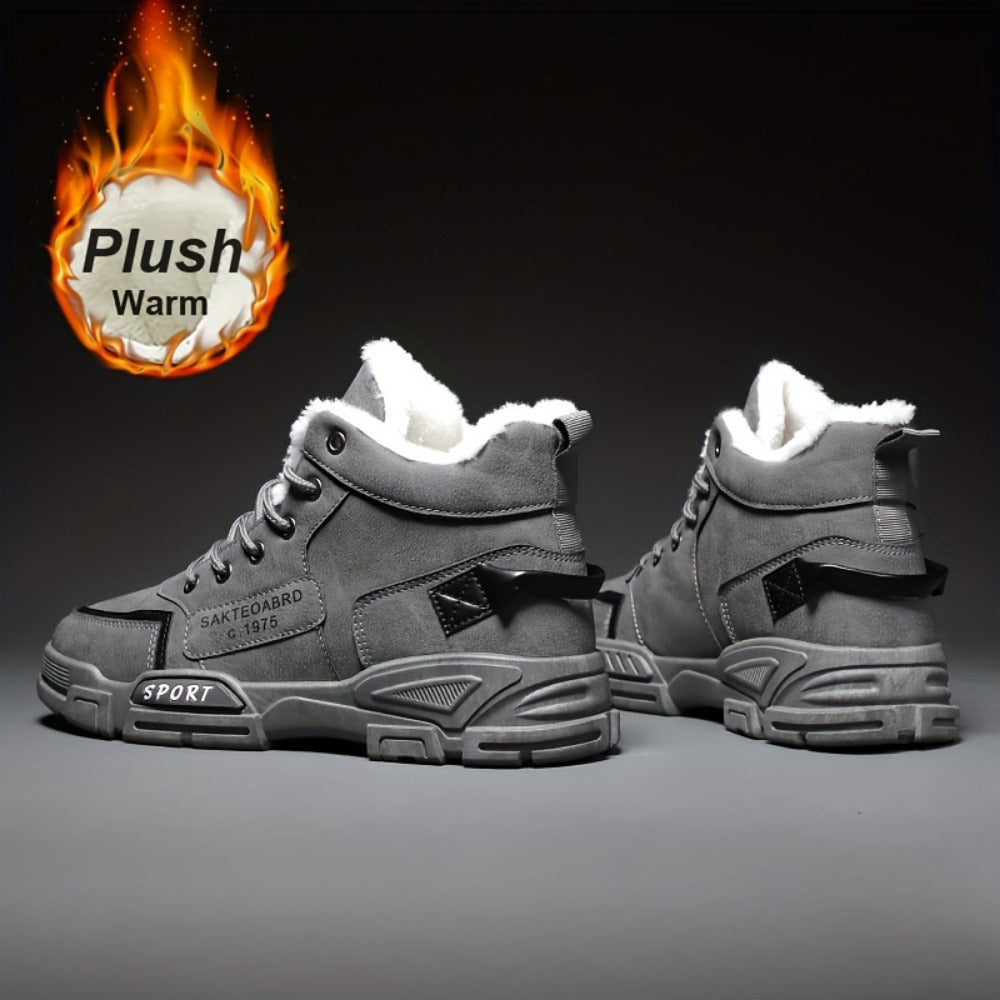Men's Sneakers - Non-Slip Sole & Lace-Up Fit
