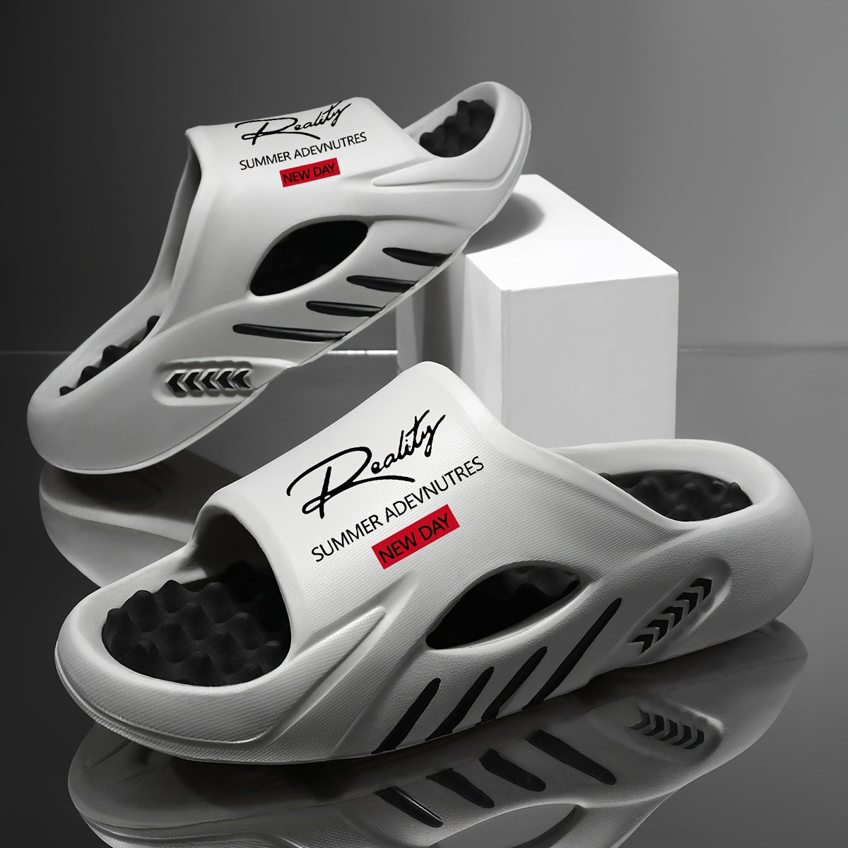 Men'S Summer Sandals, Casual Breathable Sports Sandals, Beach Slippers