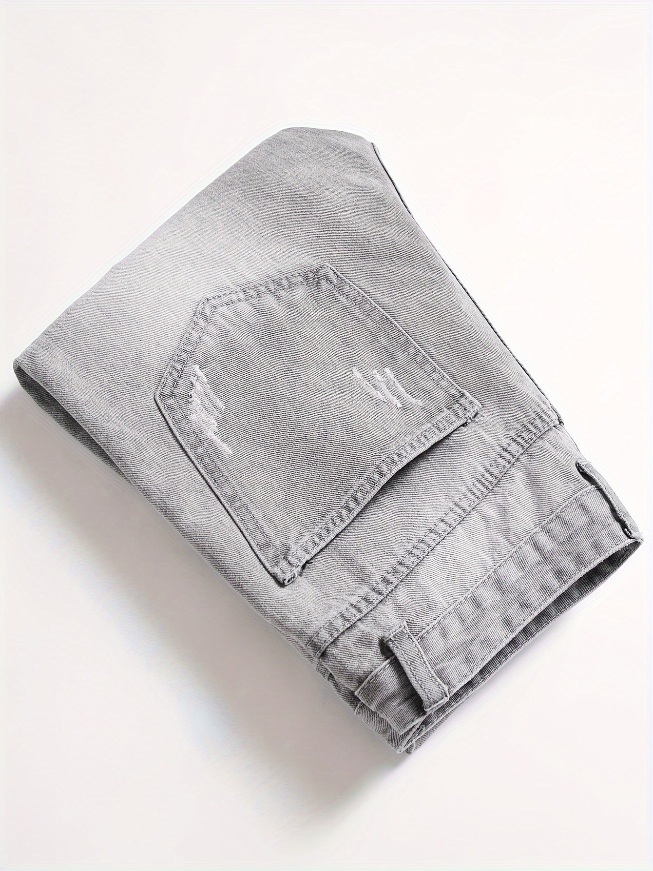 Slim Fit Men'S Jeans with Embroidery And Ripped Details