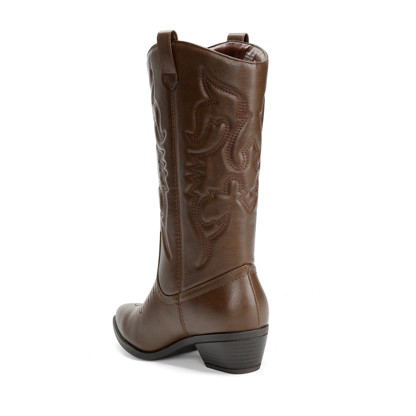 Women's Cowboy Boots Pull On Cowgirl Boots Mid Calf Western Boots, Women's Pull On Mid Calf Western Boots