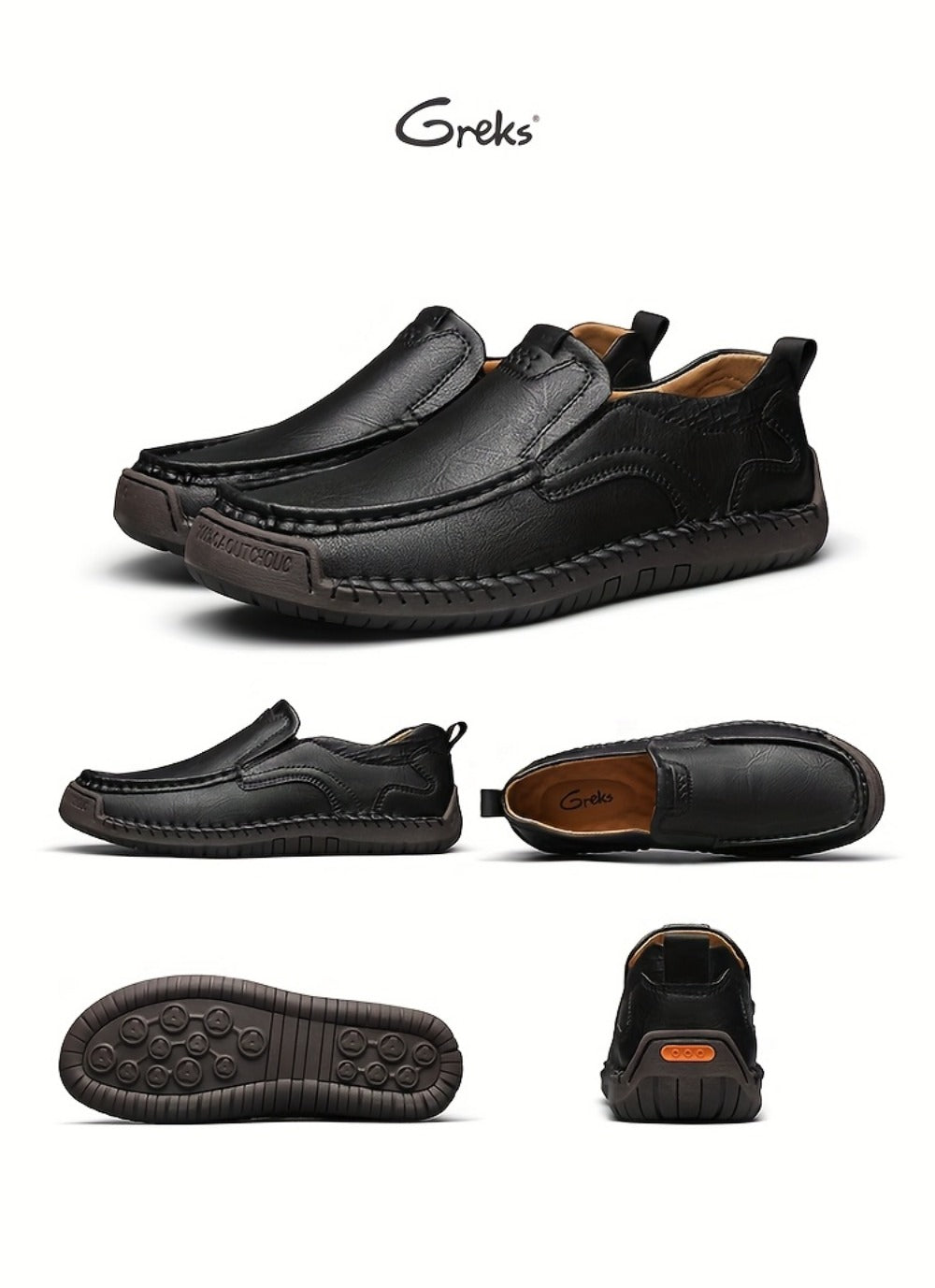 Men's Loafers & Flats - Cushioned Comfort Slip-On for Outdoor & Travel 677989