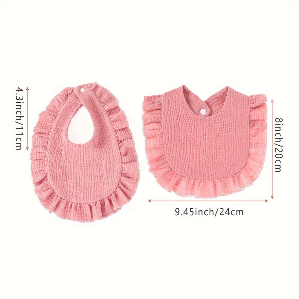 Baby Bib - 7-pack Adjustable Muslin Soft