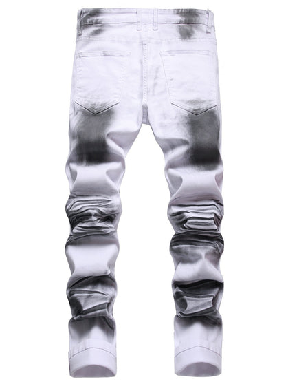 Men's Slim Fit Jeans - Classic Wash Clean Finish Streetwear 032037