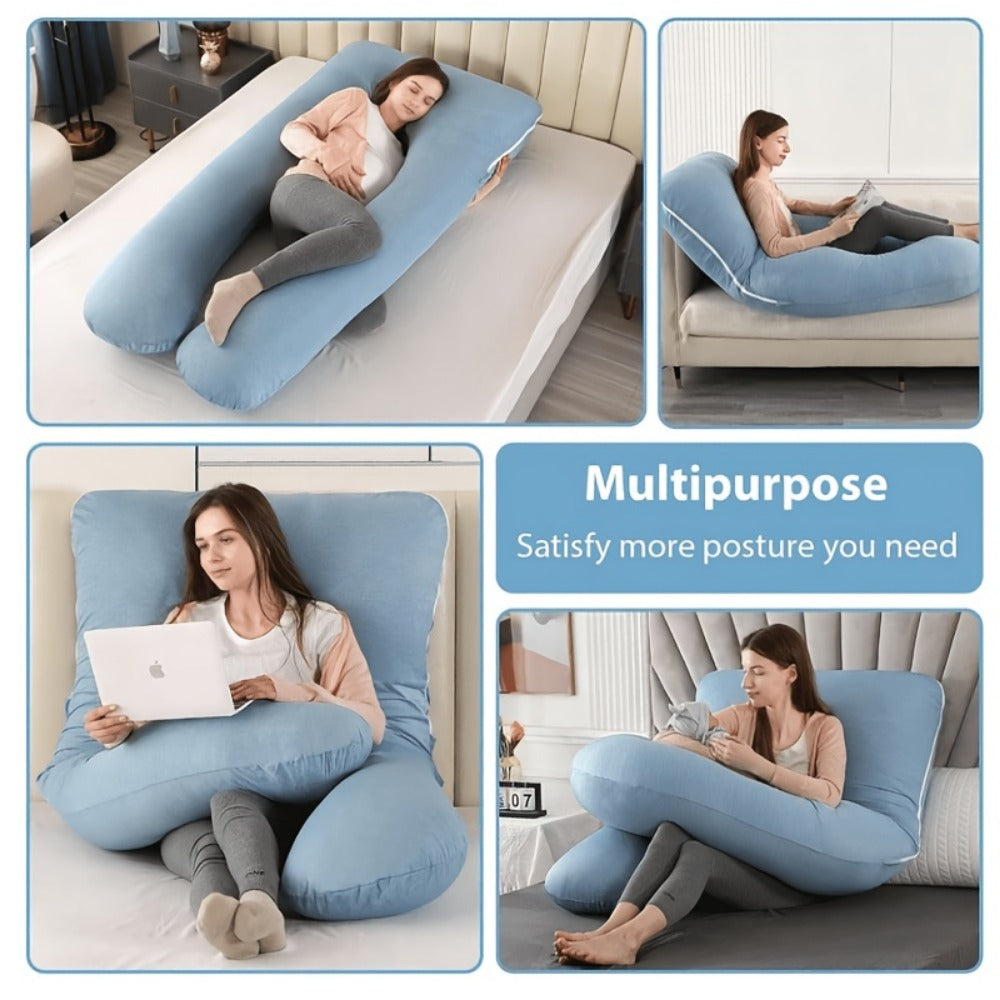 Pregnancy Pillow - U-Shaped Full-Body Maternity Sleeping