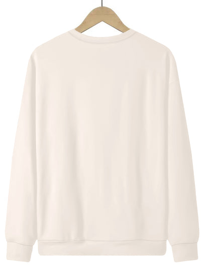 Directional Clover Letter Fashion Print Women'S Pullover Crew Neck Sweatshirt