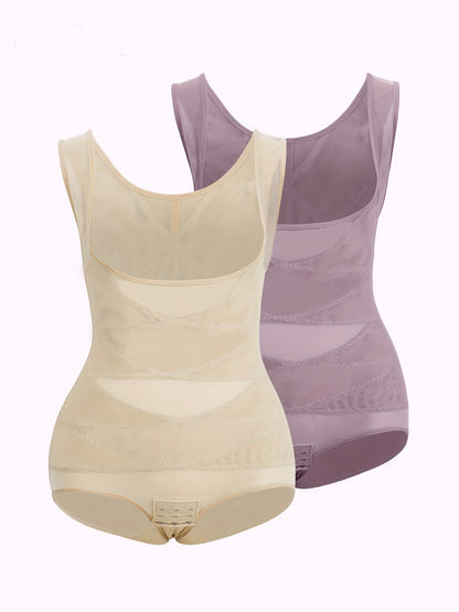 2pcs Women'S Shapewear Bodysuit Tummy Control Butt Lifting High Waist