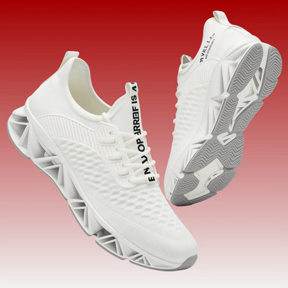 [Lightweight Running Shoes] Men Lightweight Breathable Running Shoes - Non-Slip All-Season Fitness Sneakers, Lace-Up Design Black - Wear-Resistant And Durable Training Shoes, Comfortable Casual Shoes, A Must-Have For Fitness Enthusiasts